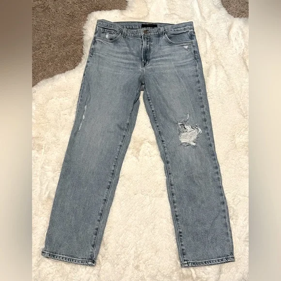 J Brand Adele Straight Mid-Rise Jeans Archive Destruct size 31 - Picture 7 of 7